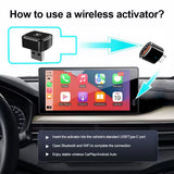 Wireless 2IN1 CarPlay Android Auto Wireless Supermini Box Adapter Plug And Play Dongle Bluetooth WiFi Fast Connect