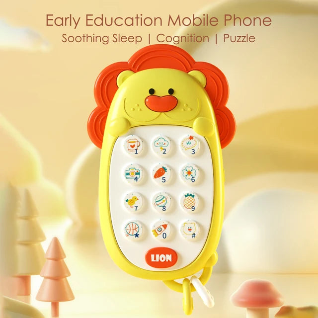 Children's mobile phone toy, baby model, chew babies, early education, music, travel, comfortable toy, 1 
