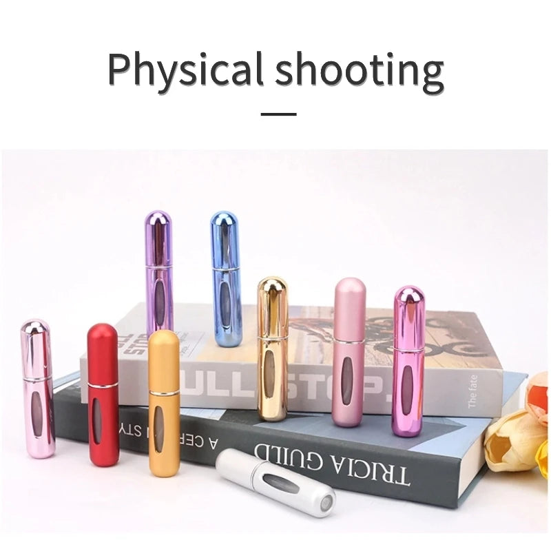 5/8ml Perfume Atomizer Portable Liquid Container For Cosmetics Traveling Mini Aluminum Spray Alcochol Empty Refillable Bottle