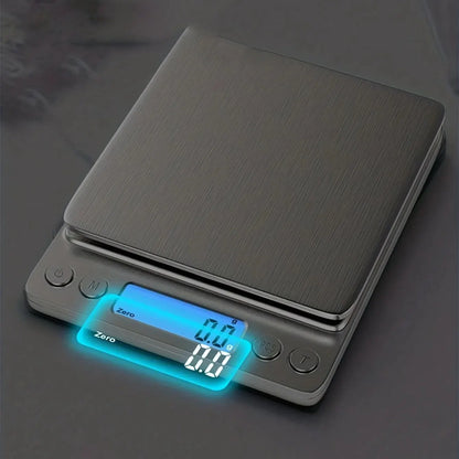 Báscula digital de cocina de 3000 g/0,1 g, pequeña, para joyería, alimentos, gramos y onzas.