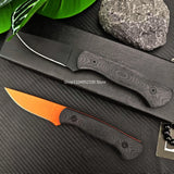 Outdoor Camping Jungle Adventure EDC Multifunctional Fixed Blade Knife, Wild Hunting Exploration 8Cr13Mov Blade G10 Handle Tool