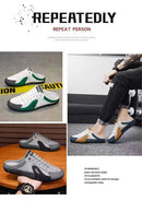 2025 Summer New Half Carrier Men's Shoes Soft Sole Casual Comfortable Sneakers Men's Slip-on Beanie Shoes sneakers for men