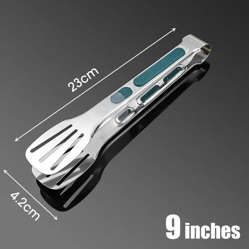 3/1Pcs Stainless Steel Food Tongs Meat Salad Bread Clip Barbecue Grill Buffet Clamp Non Slip Tongs Cooking Tools Kitchen Gadgets