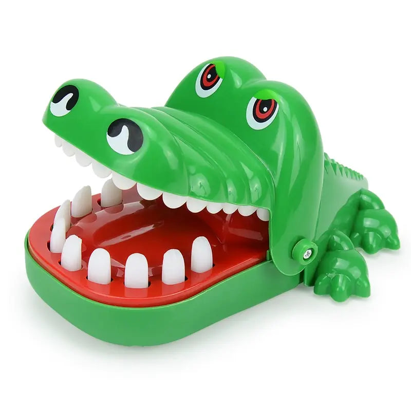 Juguetes de dientes de cocodrilo para niños. Juegos de dentista con mordeduras de cocodrilo. Divertido juego de bromas de la suerte para fiestas y niños.