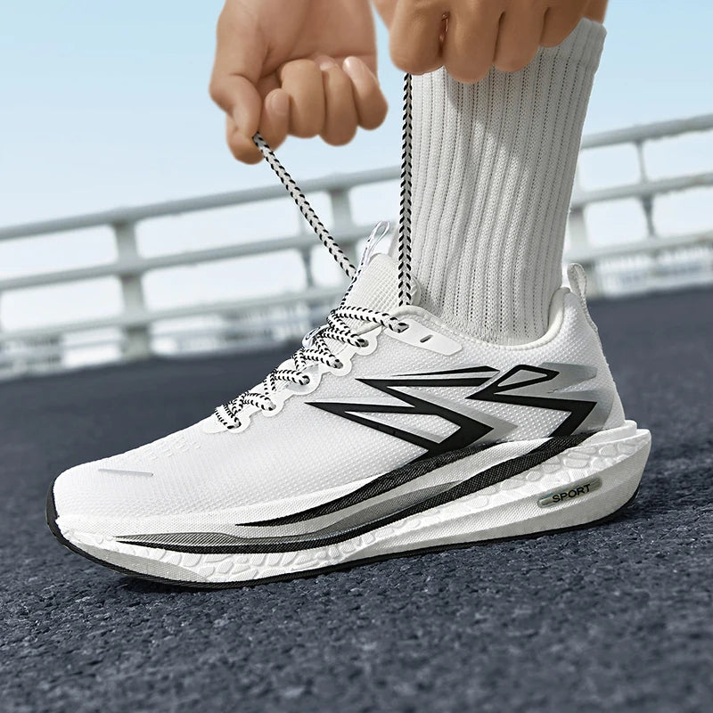 Running Sneakers Men Lightweight Breathable Non-Slip Wear-Resistant Soft Gym Jogging Shoes Comfort Marathon Sport Shoes for Man