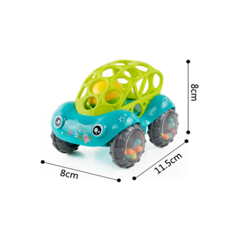 Baby Toys 0 12 Months Rotating Rattle Ball Grasping Activity Baby Development Toy Silicone Teether Sensory Toys for Babies Gifts