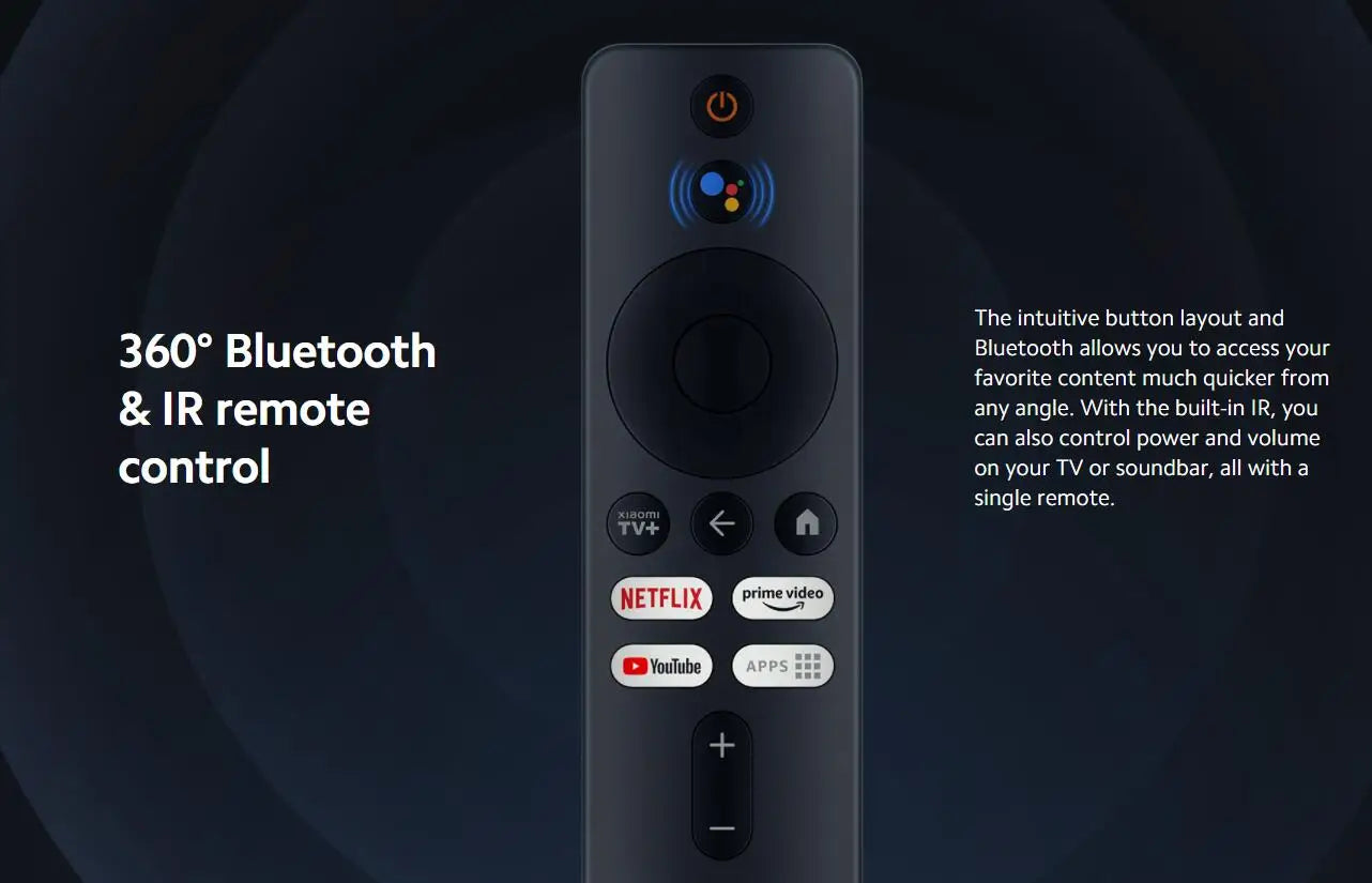 Xiaomi TV Box S 2nd Gen, Google TV smart tv Box, 4K Ultra-HD Quad-core Processor Dolby Vision HDR10+ Google Assistant,BT 5.2