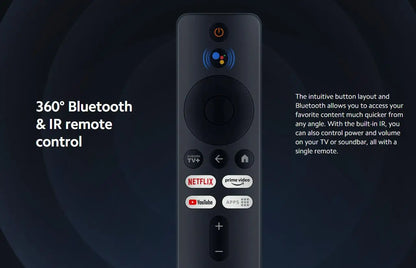 Xiaomi TV Box S 2nd Gen, Google TV smart tv Box, 4K Ultra-HD Quad-core Processor Dolby Vision HDR10+ Google Assistant,BT 5.2
