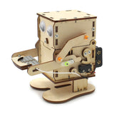 DIY Robot Eating Coin Wood Model Teaching Learning Stem Project Kit for Science Experiment Education Toy Wooden Assemble Kit