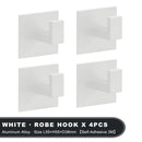 Black Self-Adhesive Wall Hooks For Hanging Keys Clothes Hanger Door 3M Robe Hook Coat Rack Towel Holder Bathroom Accessories