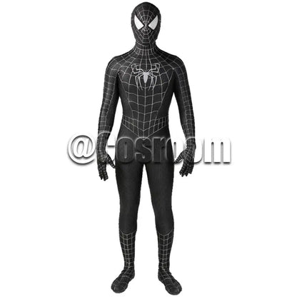 Tobey Maguire Spiderman Costume Black/Red Raimi Spider Man Cosplay Superhero Zentai Suit Halloween Costumes for Adults