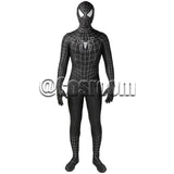 Tobey Maguire Spiderman Costume Black/Red Raimi Spider Man Cosplay Superhero Zentai Suit Halloween Costumes for Adults
