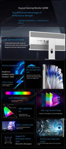 Kuycon Q34W 34-inch 4k165hz monitor e-sports gaming ultra-clear laptop desktop external mirror screen new original