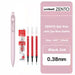 0.38pink 3red set
