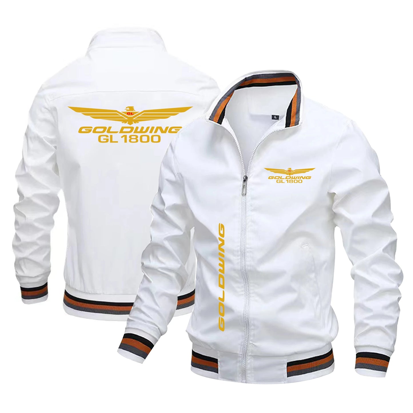 Spring and Autumn New Gold Wings GL1800 Biker Jacket Pilot Fashion Windbreaker Leisure Baseball Suit Men's Motorcycle Clothing