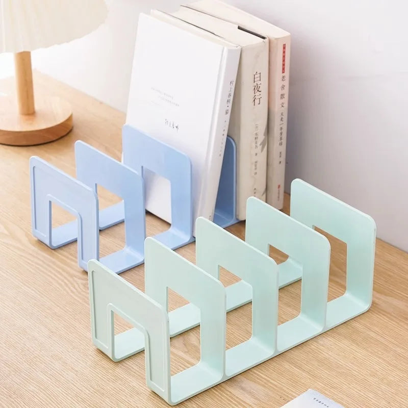 Multi-function Book Magazine Bookshelf Storage Bookends Stand Desk Organizer Holder for Books CD Files School Office Supplies