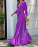 Long-sleeved purple