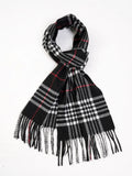 Bufanda tipo chal para hombre con tacto de cachemira cálido a cuadros de Edimburgo, bufanda a cuadros escoceses de estilo preppy