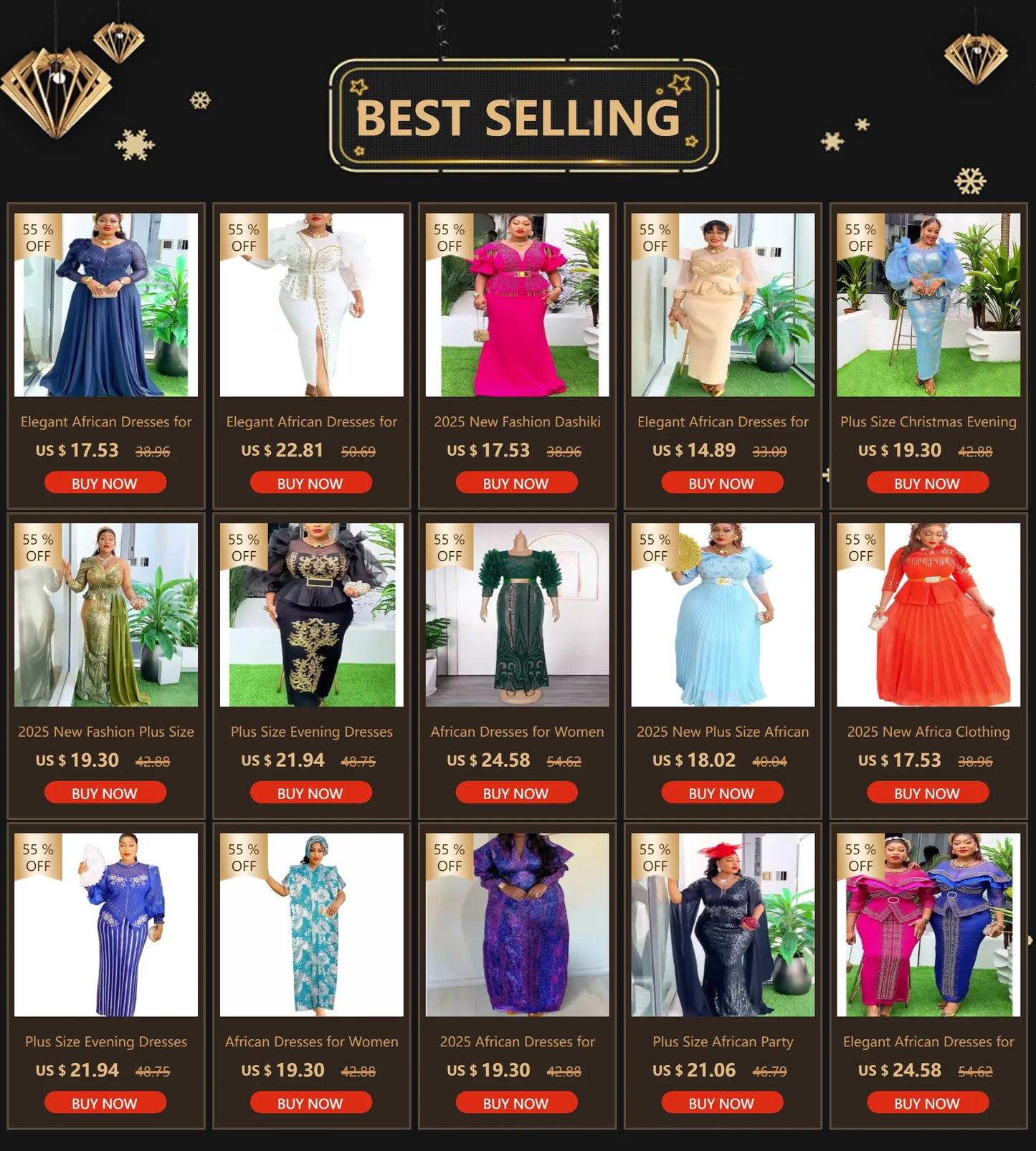 Plus Size African Party Dresses for Women 2025 New Fashion Dashiki Ankara Wedding Evening Gown Elegant Turkey Muslim Maxi Dress