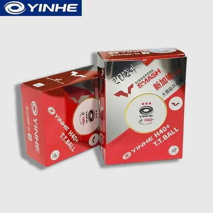Original Yinhe WTT Ping Pong Balls 2024 Singapore Grand Slam Table Tennis Balls Seam H40+ ABS New Materials Ping Pong Balls