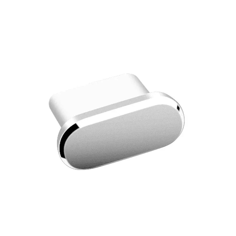 2Pcs 16PM Metal Dust Plug For iPhone 16 15 Pro Max Plus USB Type C Charge Port Plugs Stopper Mobile Phone Type-C Protection Cap