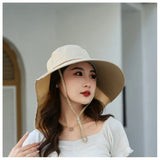 Outdoor Sun Bucket Hat for Women Girls Fishing Hat Wide Brim Bucket Hat with Neck Cover 50+ UPF Protection Safari Cap