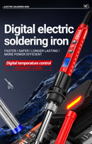 ANENG SL106 Electric Soldering Irons Adjustable Temperature Welding Solder Rework Station Heat Pencil Tip Repair Tools 110V/220V