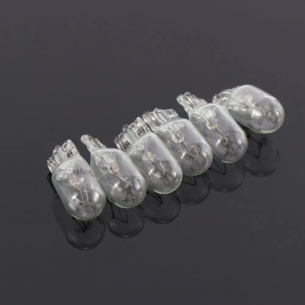 10pcs/set 5W T10 W5W 194 168 Width Lamp License Plate Lights Signal Light Halogen Bulbs