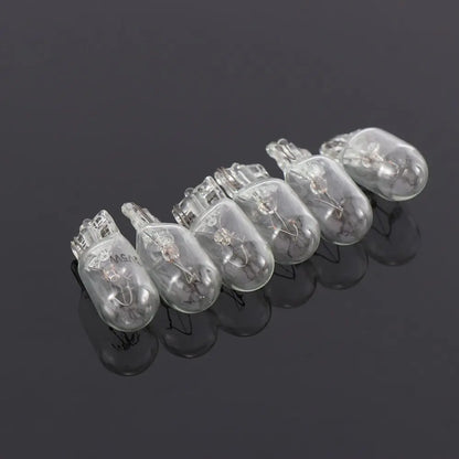 10pcs/set 5W T10 W5W 194 168 Width Lamp License Plate Lights Signal Light Halogen Bulbs