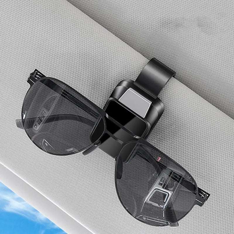 Car Sunglasses Clip Sun Visor Glasses Holder Card Ticket Holder Stable Storage Clips Eyeglasses Hanger Car Interior Accessories