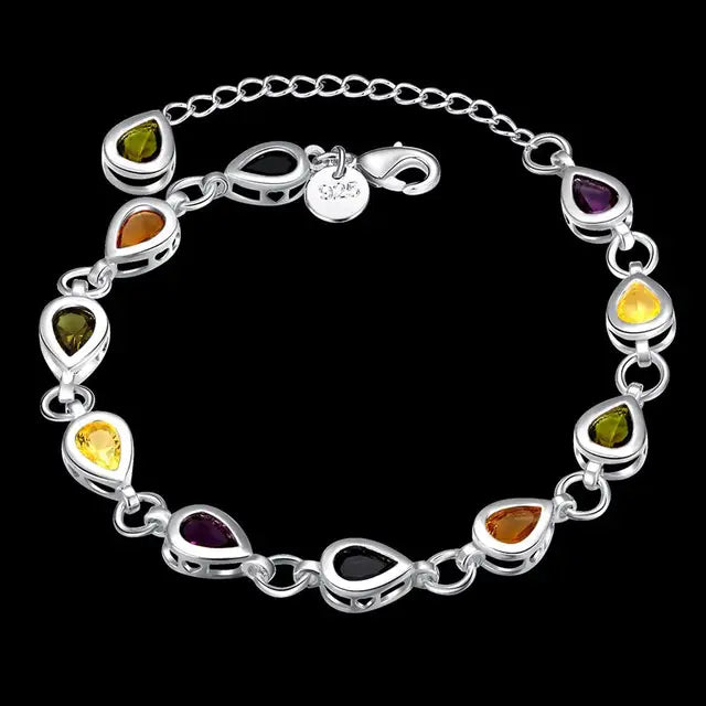 925 Sterling Silver Chain Bracelets for Men Women Braided Rope Male Fashion Jewelry High Quality New 4mm 