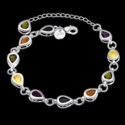 925 pulseiras de corrente de prata esterlina para homens e mulheres, corda trançada masculina, jóias da moda, alta qualidade, novo, 4mm