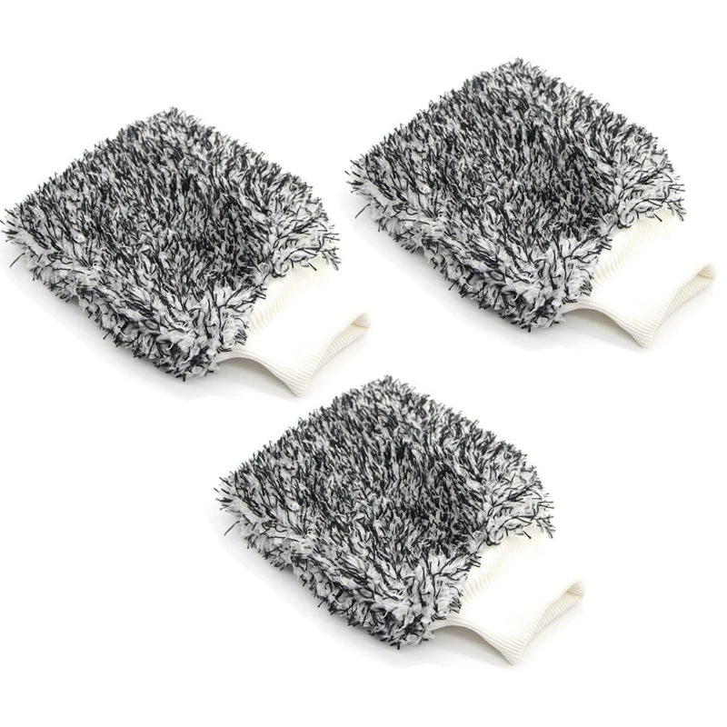 Guantes de limpieza de coche de microfibra suave de alta densidad, sin rayones, accesorios para vehículos 
