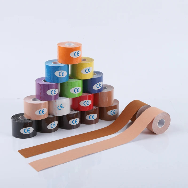 Sports Waterproof Kinesiology Tape Stickers Athletic Bandage Muscle Recovery Protector Strapping Pain Relief Tennis Gym