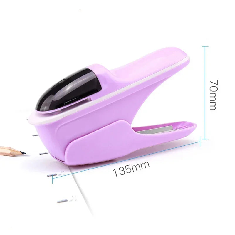 1PCDesktop Stapleless Stapler For Fixing Up To 8 Sheets For Home School Office Desktop Stapler Ticket Paper And Document Binding