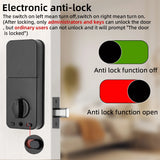 RAYKUBE DS01 BLE TT Lock Smart Fingerprint Deadbolt Lock with Latch/Door Sensor Auto Lock Key/Password/Card/ TT Lock APP Unlock