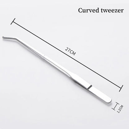 Aquarium Tank Aquascaping Tools Aquarium Scissor Tweezers Tool Stainless Steel Aquatic Plants Set for Aquarium Maintenance