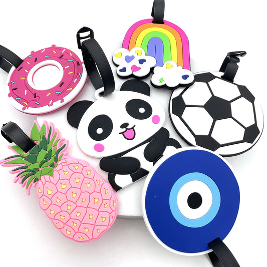 1PC Newest Travel Accessories Luggage Tag Creative Unicorn Suitcase Fashion Style Silicone Portable Travel Label