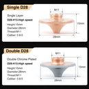 High Speed HANS Raytools Laser Nozzles D28 M11 H15 1.5 1.8 2.0 2.5 3.0 Single Double Chrome-plated Fiber Cutting Machine Parts