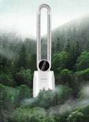 Household Bladeless Fan Wind Air Conditioner Cooling Fan Vertical Shaking Head Electric Fans Standing Fan with Remote Control