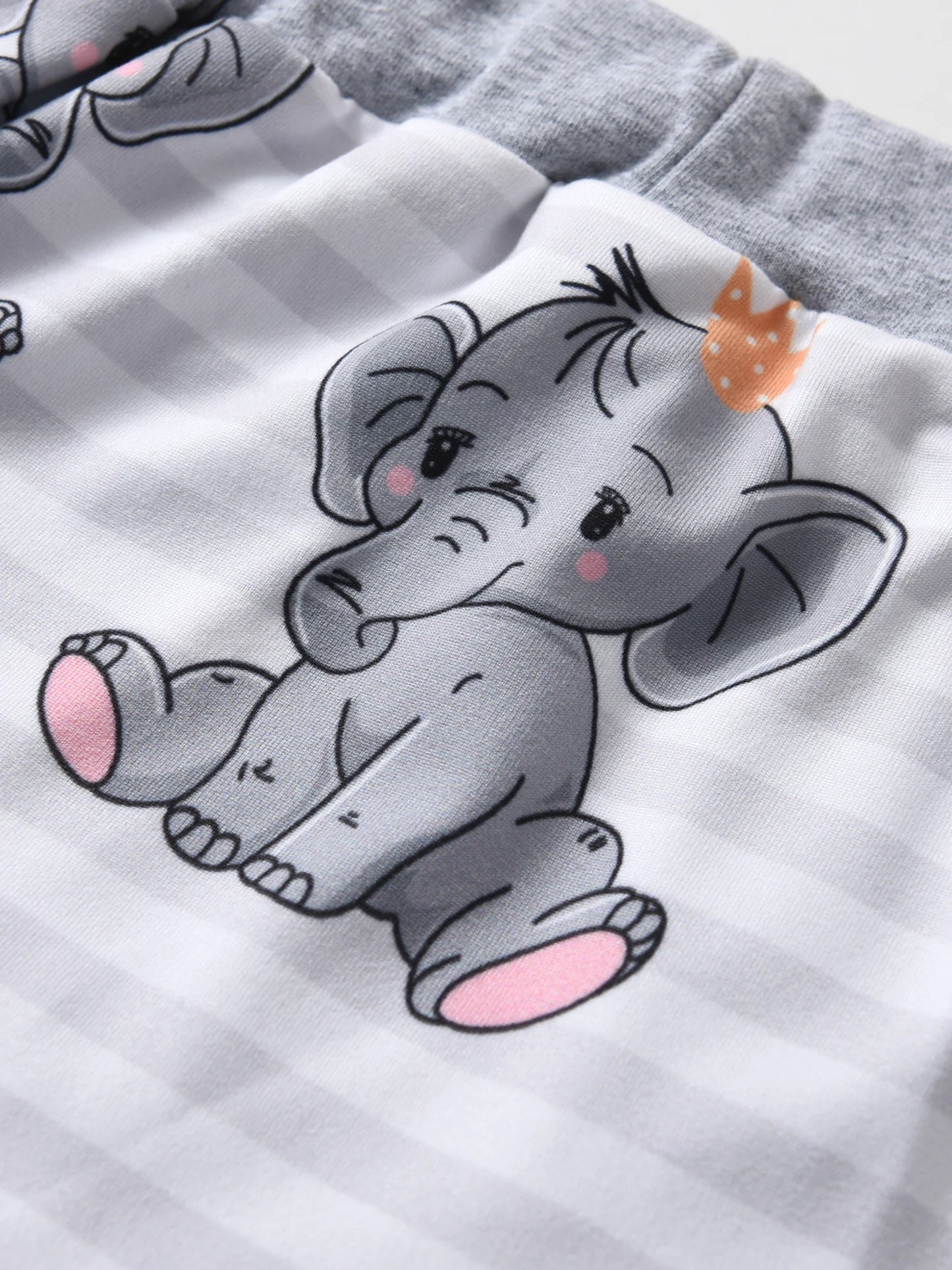 Newborn Baby Boy Baby Elephant Clothes Set Long Sleeve Romper Bodysuit Top and Pants with Hat Spring Autumn Cute Outfit for Boys