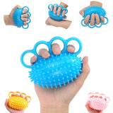 1Pcs Hand Grip Strength Ball, Finger Wrist Flexibility Exerciser Grip Ball, Muscles and Hand Strengthener Exercise for 4 Fingers