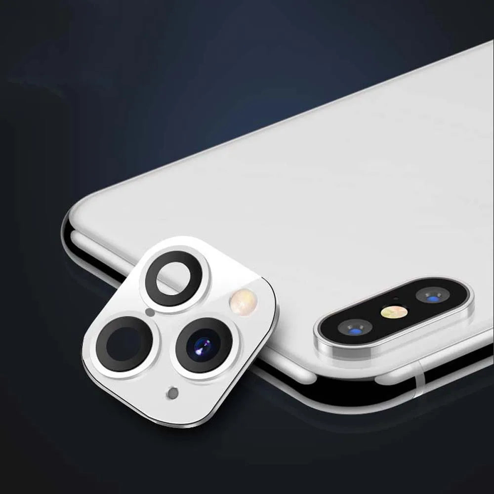 Fake Camera Lens Sticker Seconds For iPhone Phone Upgrade Screen Protector for iPhone X / XS Max Change to iPhone 11 pro Max