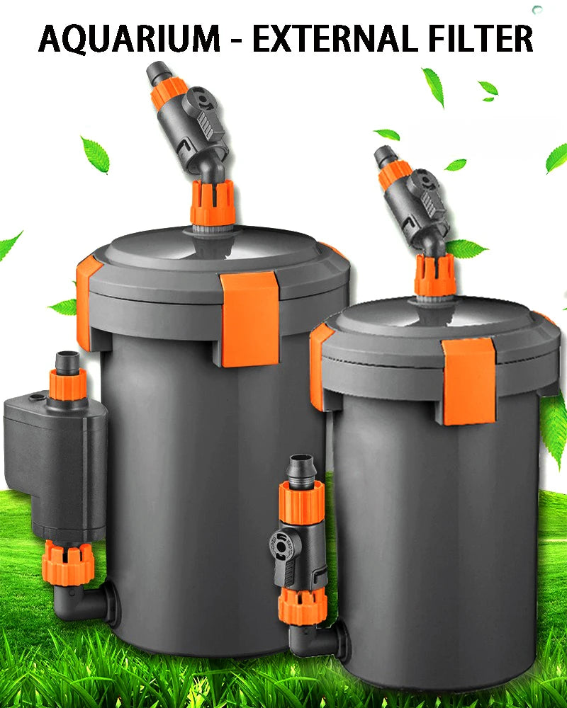220V-240V Ultra-Quiet Aquarium Filters External Pump Aquarium Filter Bucket Silent Filter Barrel For Fish Tank Grass Accessories