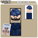 WW2 Military Soldier Figures Building Blocks Soviet British Army German Camouflage Warrior Infantry Accessories Bricks Toys Gift