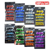 30pcs 0.8cm/1cm/1.2cm/1.4cm Motorcycle Screw Set Decorative Caps Nut Covers Motorcycle Modification Accessories for Yamaha Honda