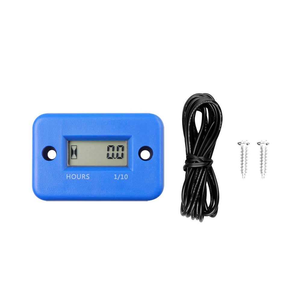 Digital Hour Meter LCD Counter For ATV Motorcycle Instruments Clocks Snowmobile Boat Generator Bike Car Accessories