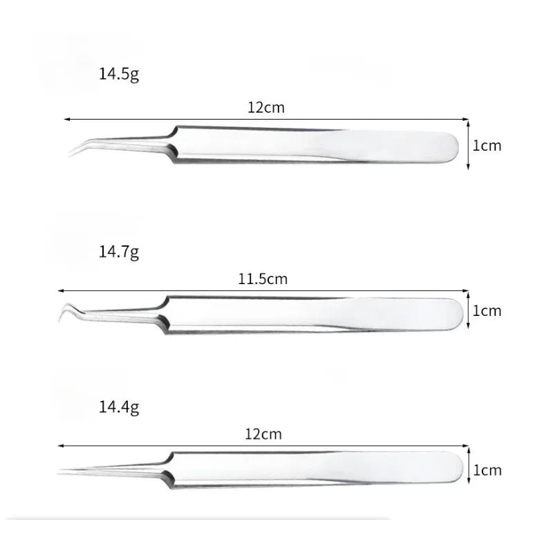 Acne Needle Tweezers Light Blackhead Blemish Pimples Removal Pointed Bend Head Face Care Tools Acne Extractor Beauty-health