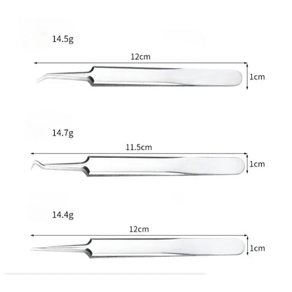 Acne Needle Tweezers Light Blackhead Blemish Pimples Removal Pointed Bend Head Face Care Tools Acne Extractor Beauty-health