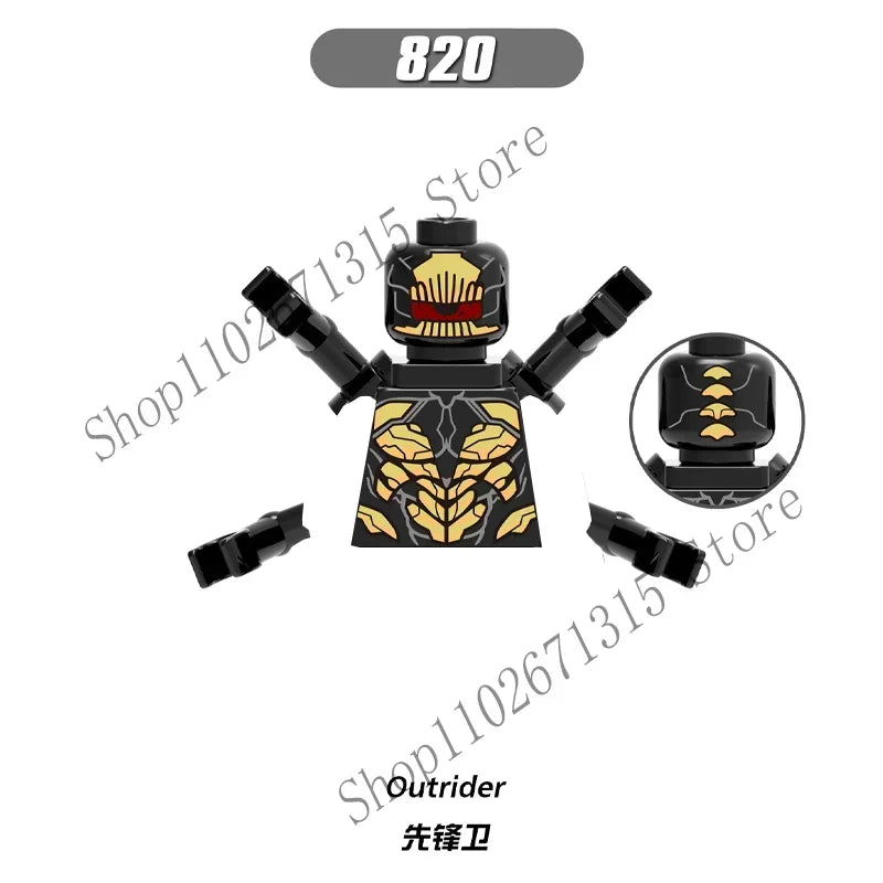 Marvel Avengers Superhero Building Blocks Iron Man Doctor Strange Hulk Thanos Spider-Man Venom Hawkeye Bricks Toys